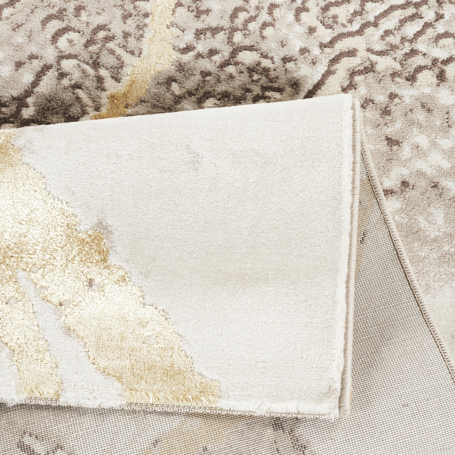 Marmaris T035A Modern Area Rug Cream Beige - detail view 2 - Australian Rugs