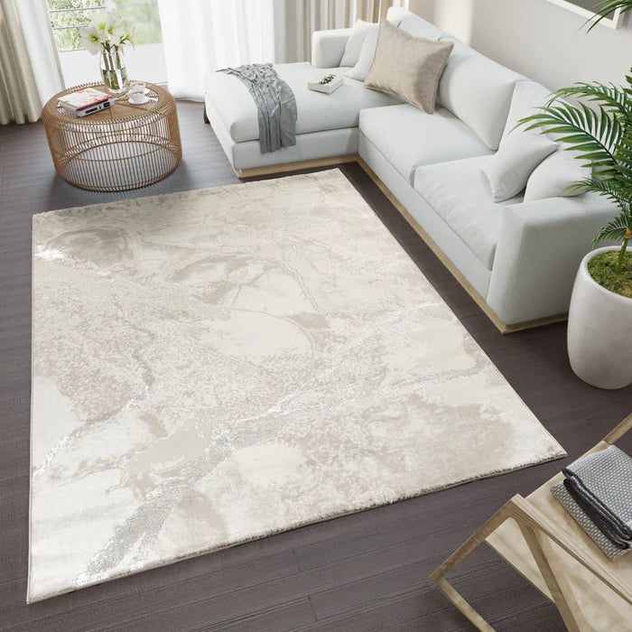 Marmaris T035B Modern Area Rug Cream Beige