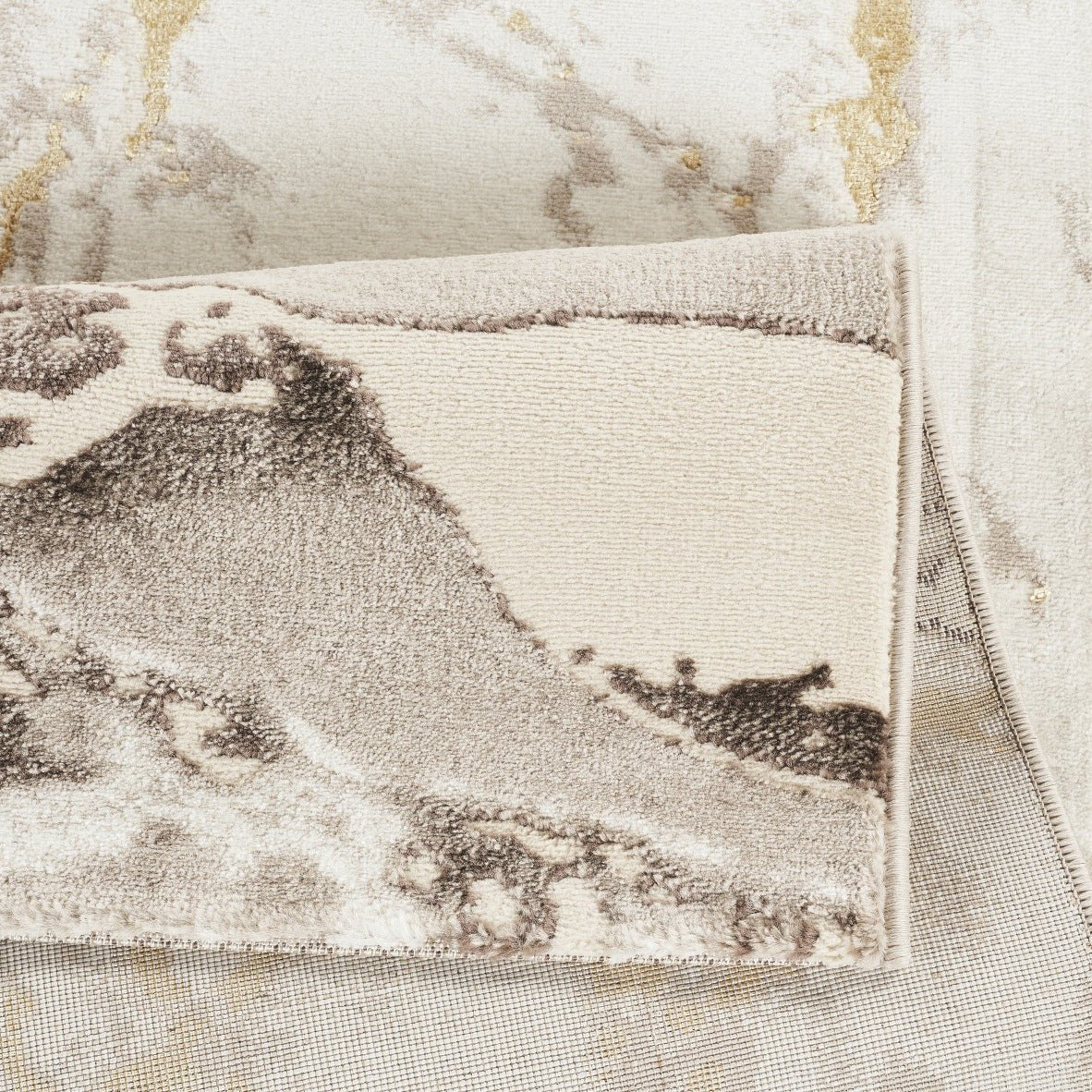 Marmaris T042A Modern Area Rug Cream Beige - detail view 2 - Australian Rugs