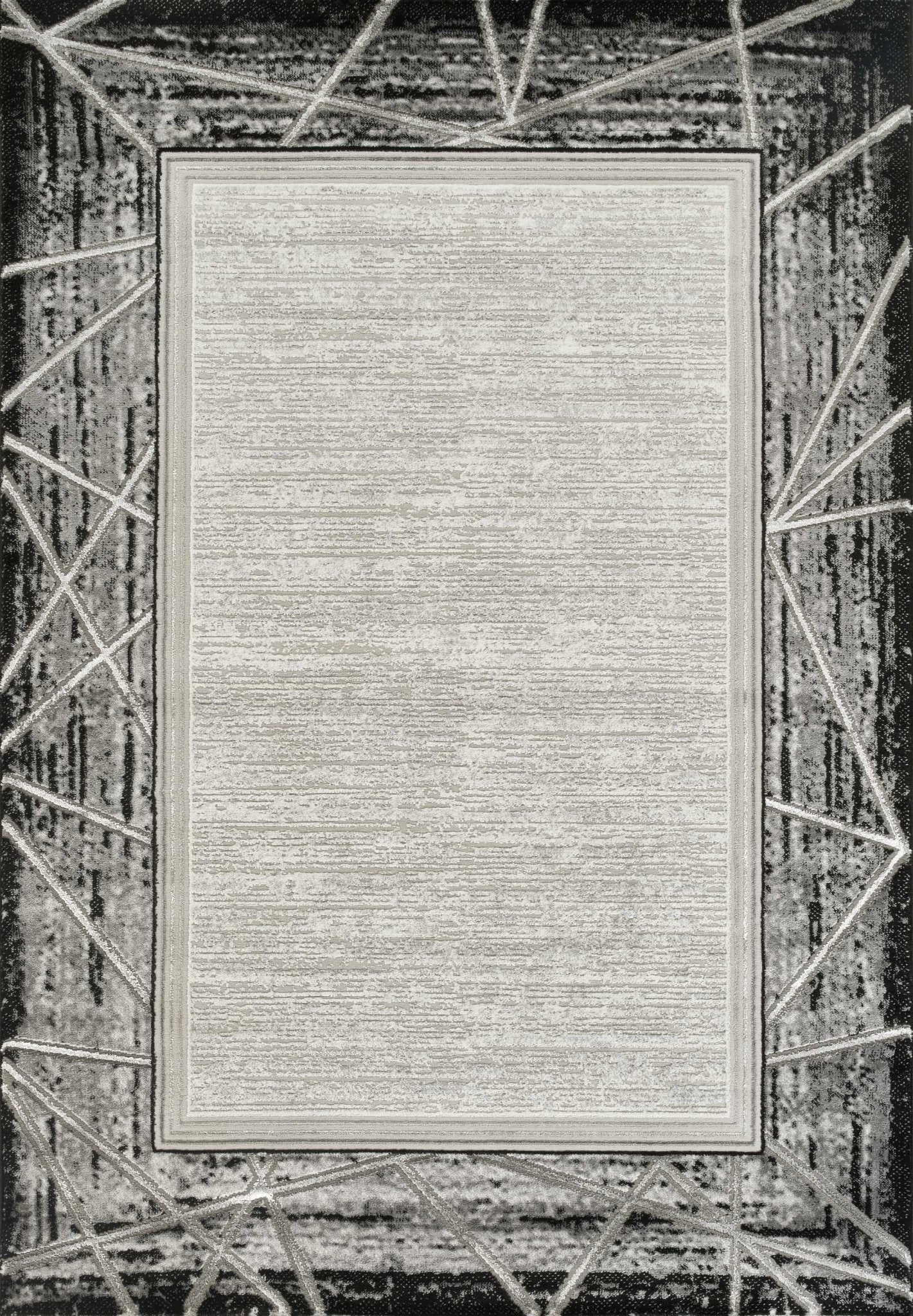 Marmaris T046A Modern Area Rug L.Grey White - Australian Rugs