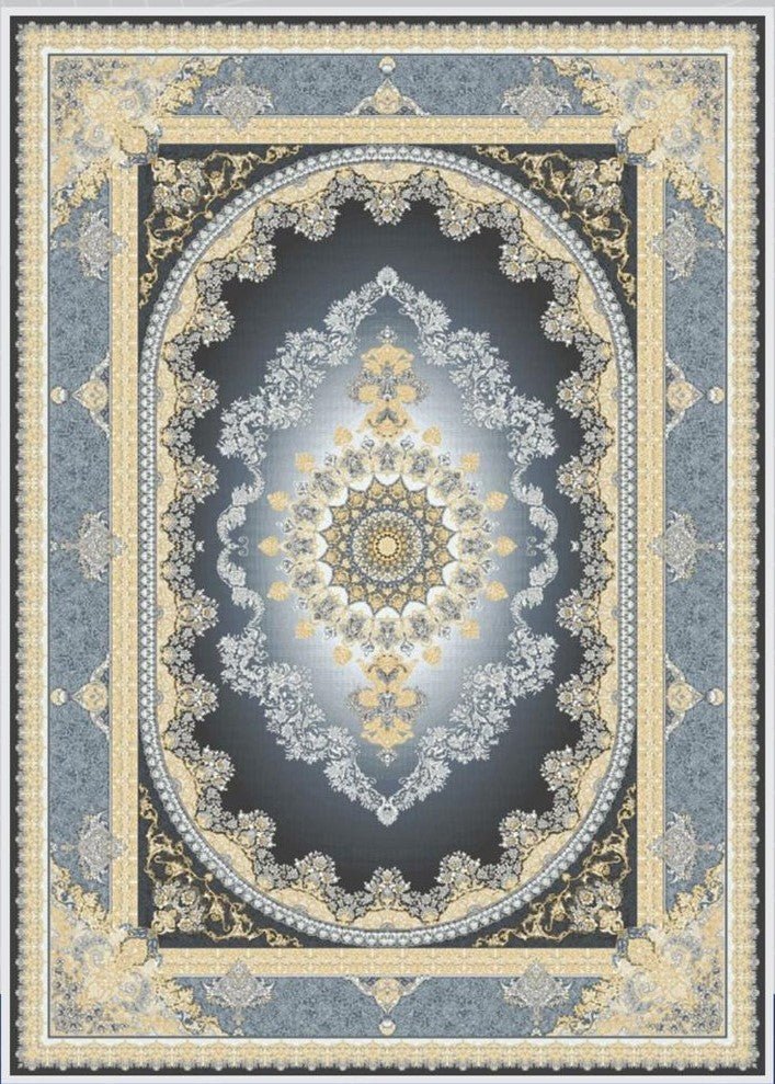 Mash 723502 Traditional Persian Area Rug in Coal - Australian Rugs