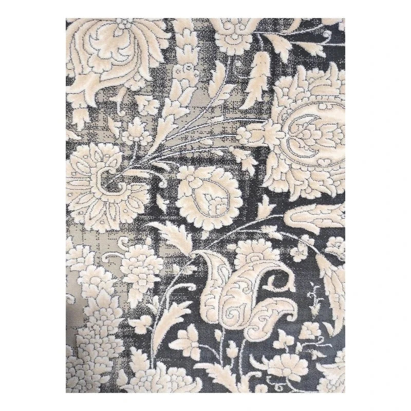 Mashad 723510 Grey Traditional Persian-Style Area Rug & Hallway Runner – Machine-Made, Turkey