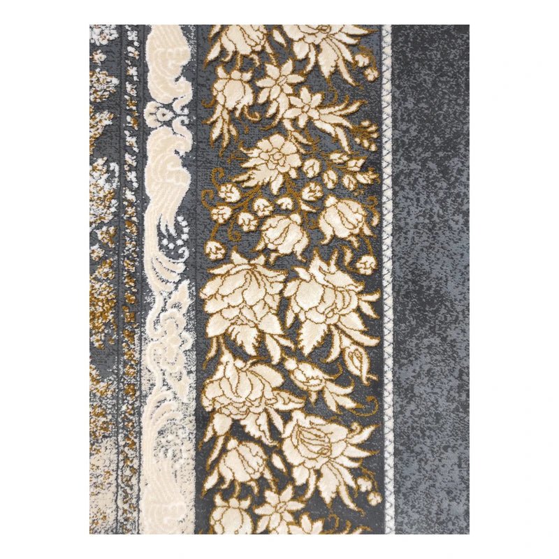 Mashad 723512 Grey Traditional Persian-Style Area Rug & Hallway Runner – Machine-Made, Turkey