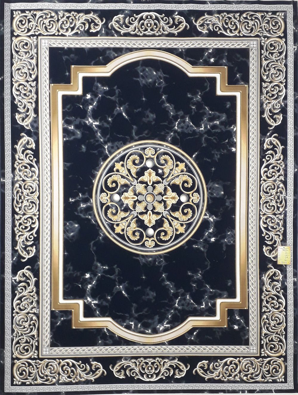 Medusa Navy Traditional Persian Area Rug - Australian Rugs
