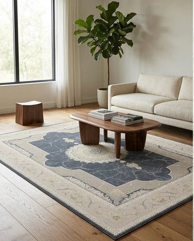 Nasim Smoky Traditional Persian Area Rug - Persian pattern close-up