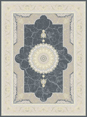 Nasim Smoky Traditional Persian Area Rug - full rug view - Australian Rugs