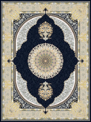 Negar Navy Traditional Persian Area Rug - Australian Rugs