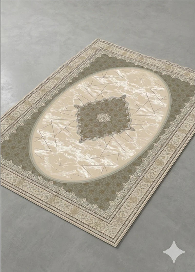 Parnian Beige Traditional Persian Area Rug - runner size view