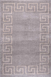 Puffy Style P100A Grey / Beige Modern Shaggy Area Rug