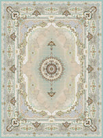 Salar Traditional Persian Area Rug Blue