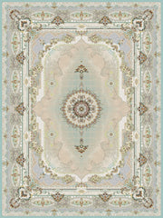 Salar Traditional Persian Area Rug Blue