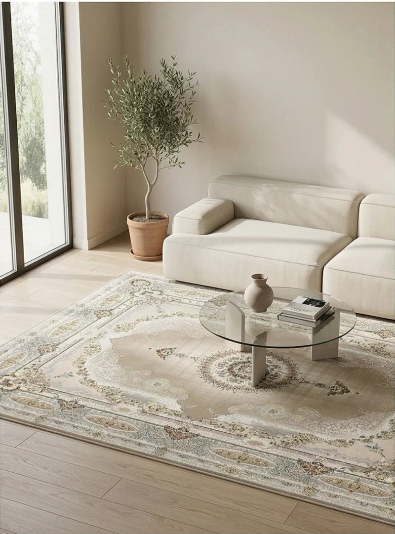 Salar Nescafe Traditional Persian Area Rug - weave texture detail