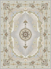 Salar Traditional Persian Area Rug Silver