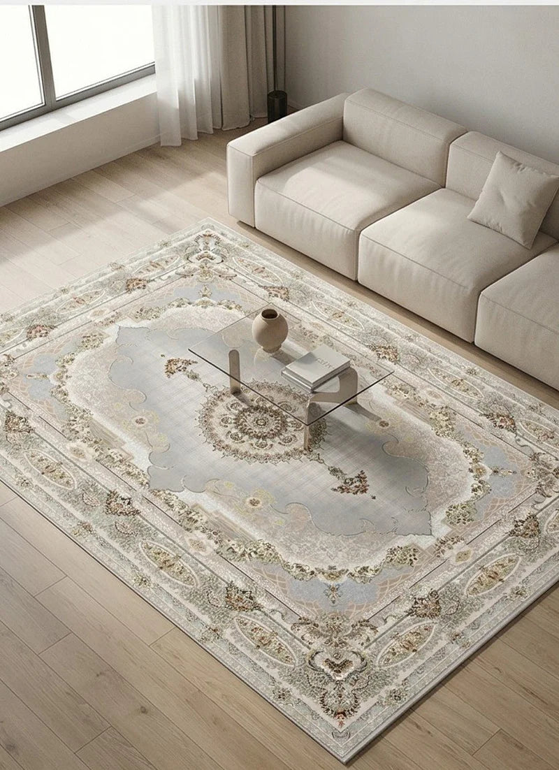 Salar Traditional Persian Area Rug Silver