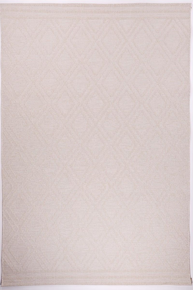 Sandra E7215 Cream Modern Outdoor Rug