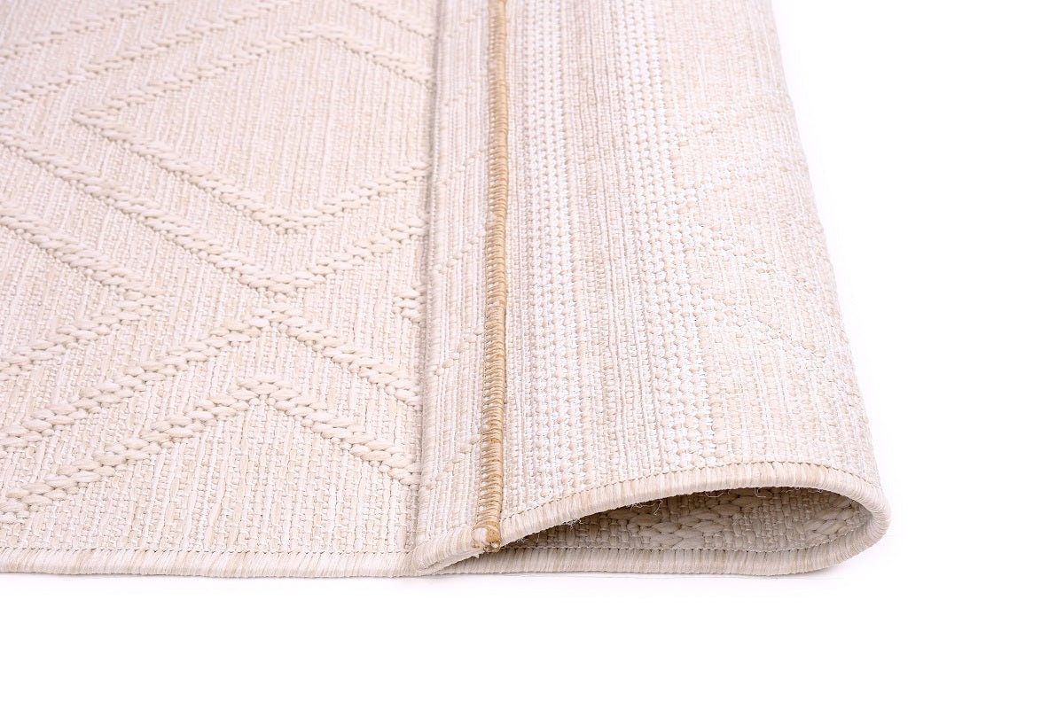 Sandra E7215 Cream Modern Outdoor Rug