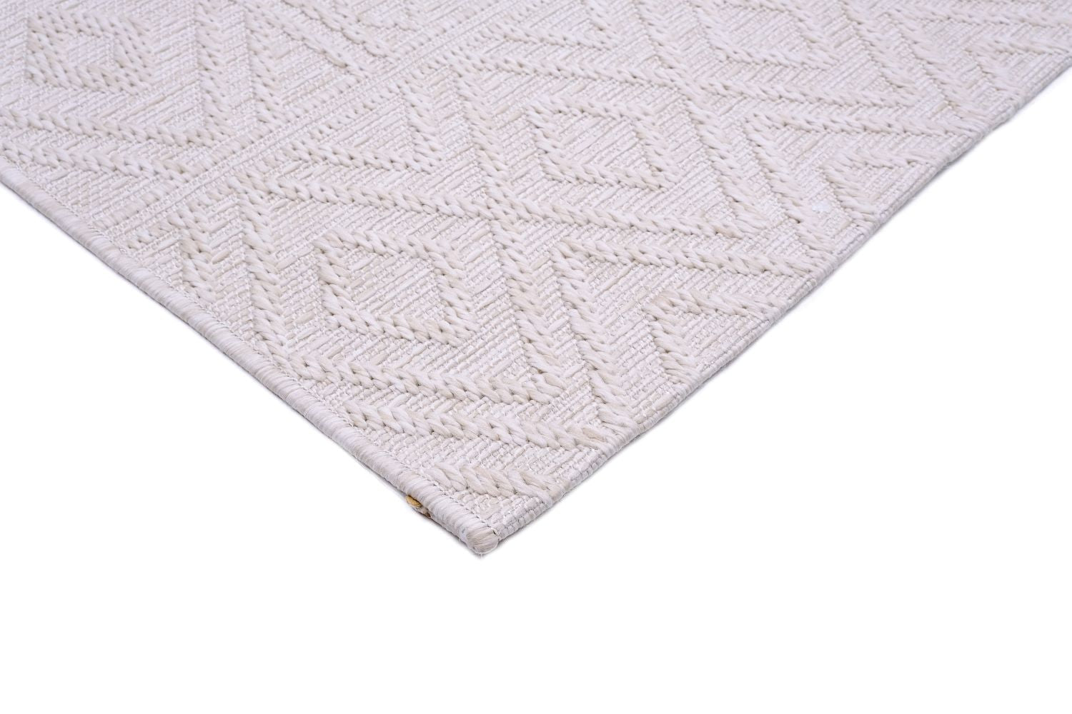 Sandra E7220 Cream Modern Outdoor Rug