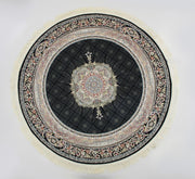 Timche 3184 Dark Blue Round Rug - Australian Rugs
