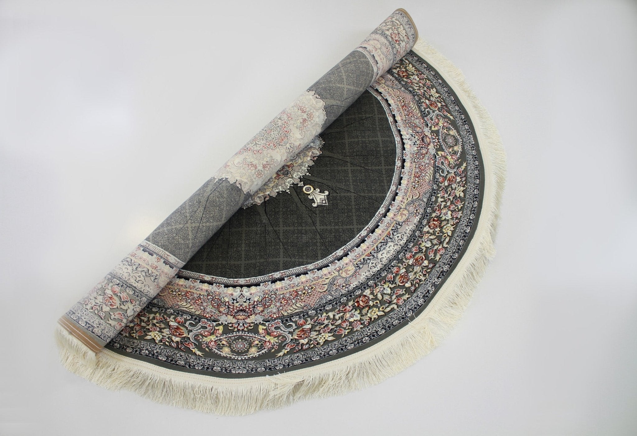 Timche 3184 Smoke Round Rug - Australian Rugs