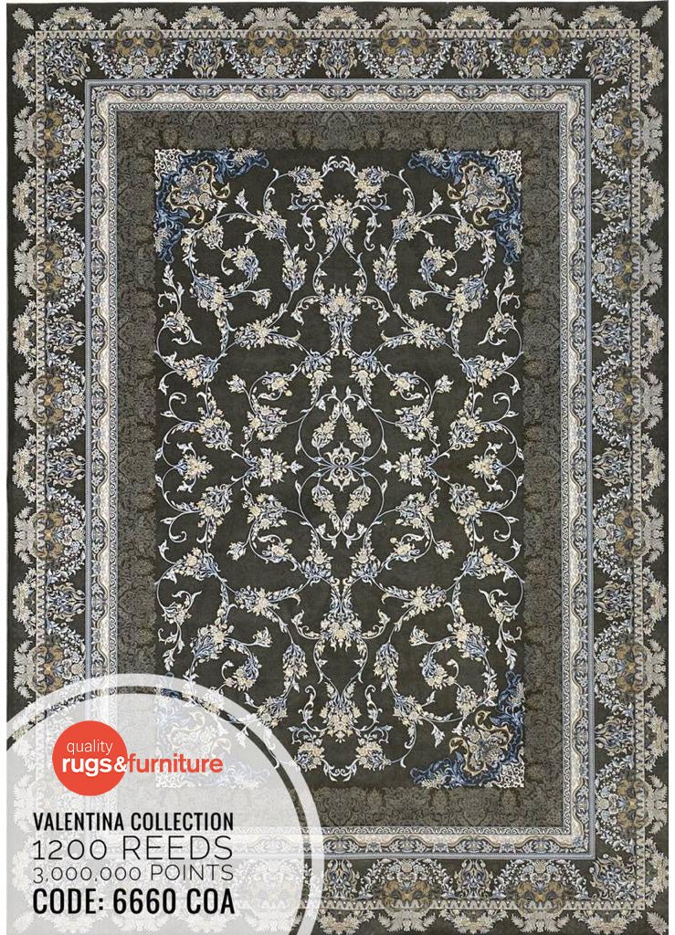 Valentina 6660 COA Round Rug - Australian Rugs