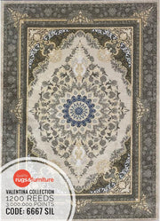 Valentina 6667 SIL Round Rug - Australian Rugs