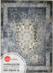 Valentina 6780 VIN-SIL Round Rug - Australian Rugs