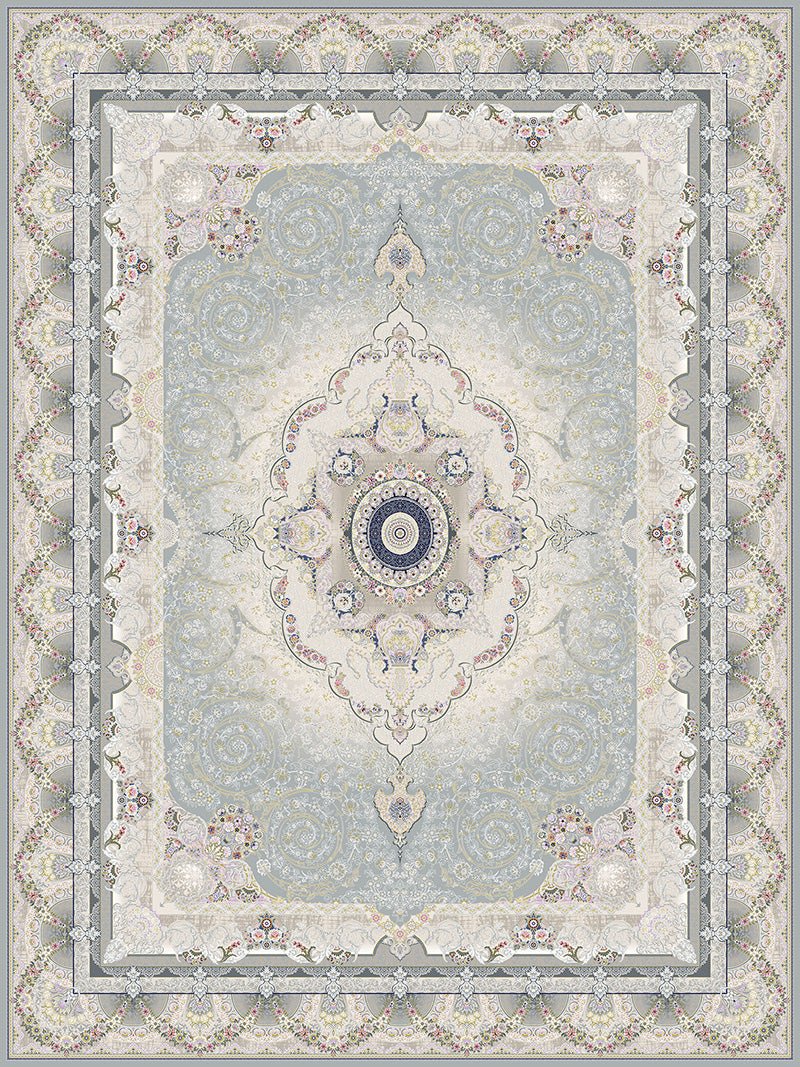 Vila Traditional Persian Area Rug Silver - Australian Rugs