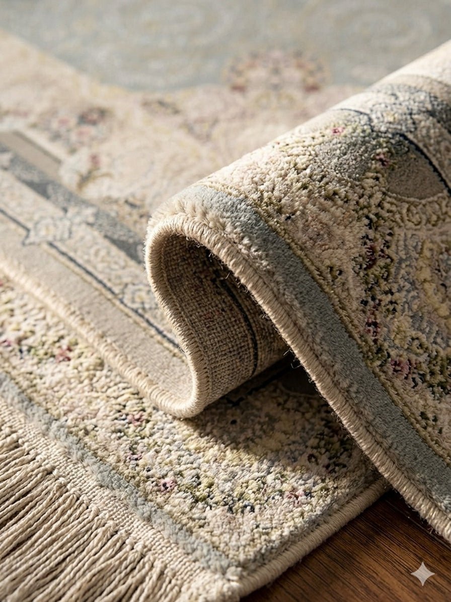 Vila Silver Round Rug - Australian Rugs