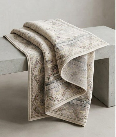 Villa Traditional Persian Area Rug in Beige - additional angle