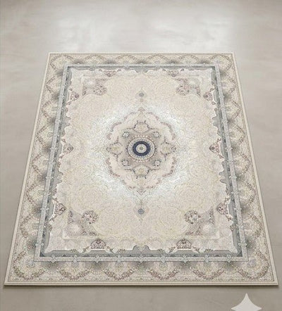 Villa Traditional Persian Area Rug in Beige - additional angle