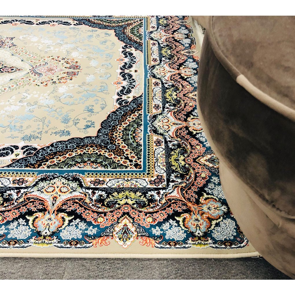 Zartosht 4730 Grey Round Rug - Australian Rugs