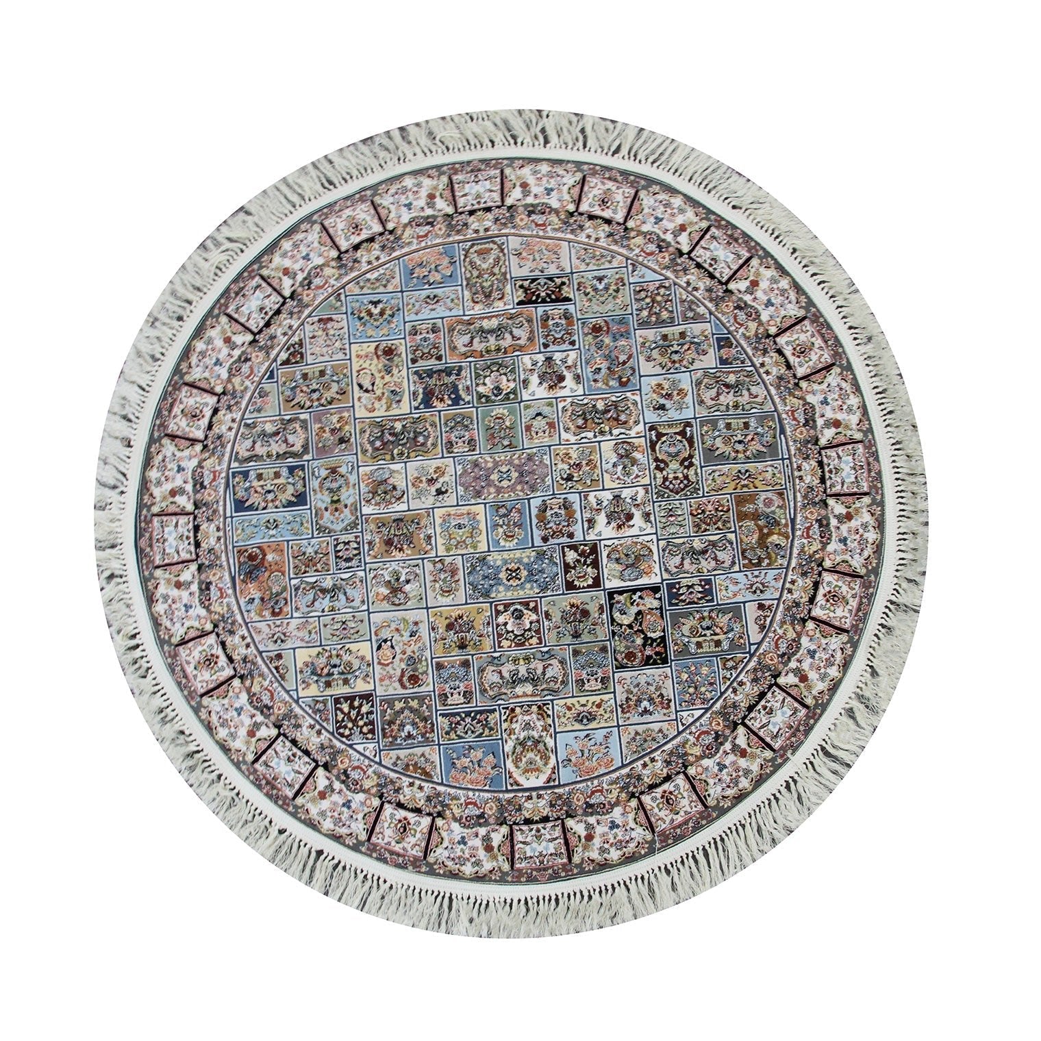 Zartosht 5111 Dark Blue Round Rug - Australian Rugs