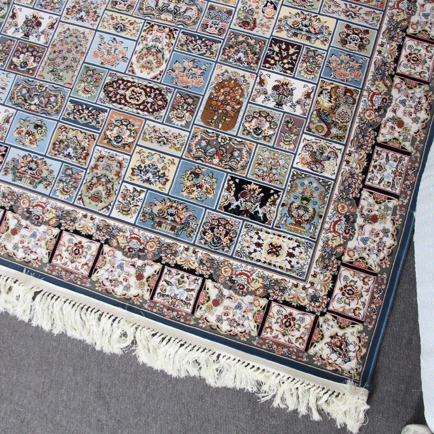 Zartosht 5111 Dark Blue Round Rug - Australian Rugs