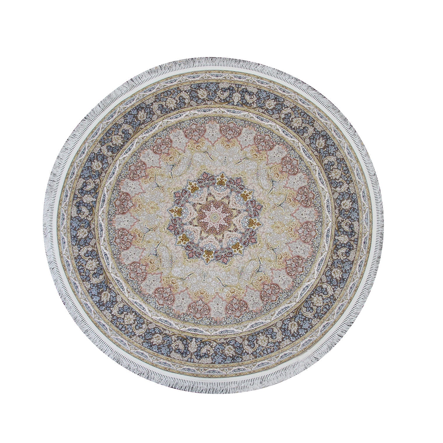 Zartosht 5252 Beige Round Rug - Australian Rugs