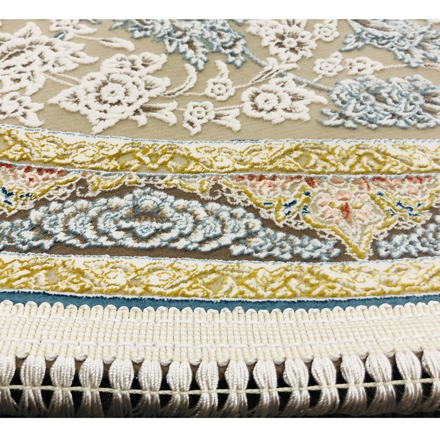 Zartosht 5252 Cream Round Rug - Australian Rugs