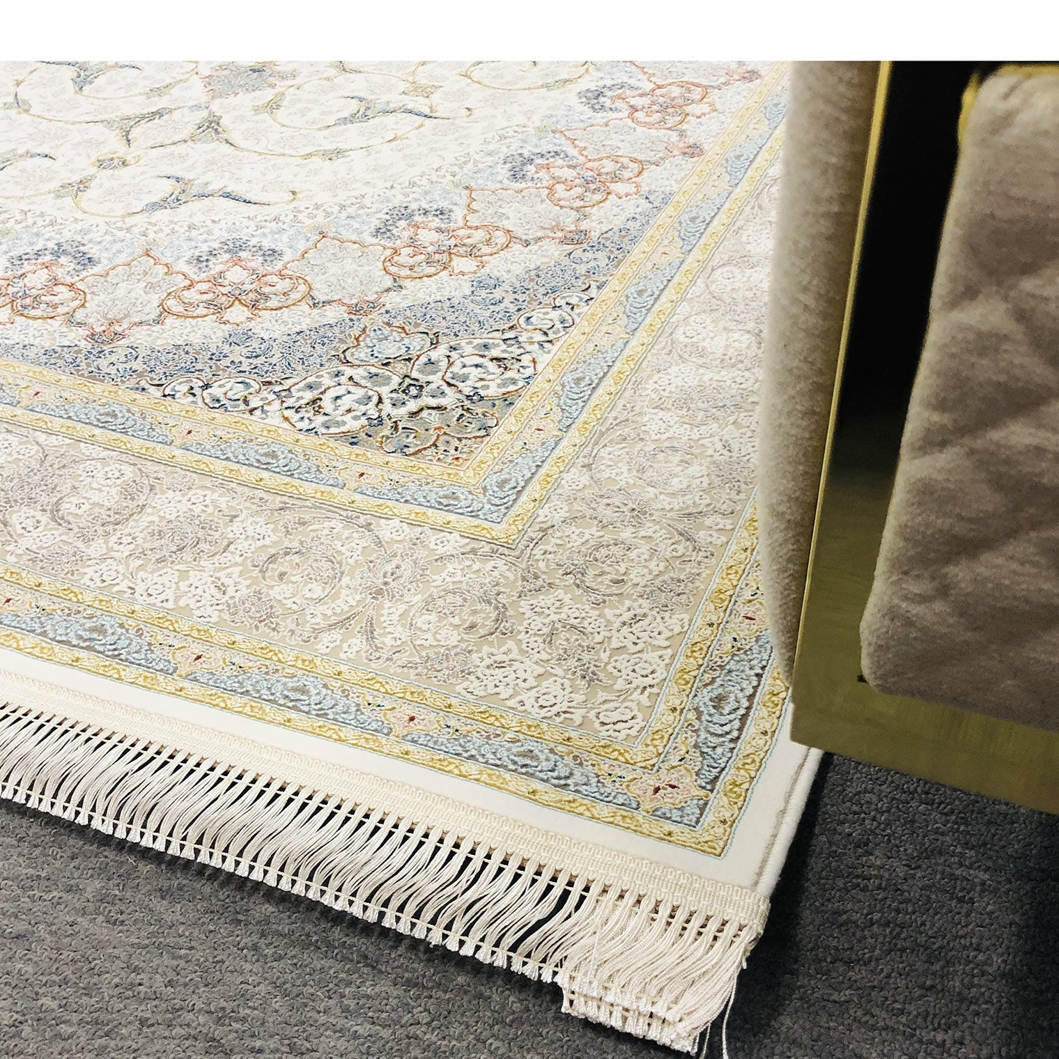 Zartosht 5252 Cream Round Rug - Australian Rugs