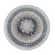 Zartosht 5252 Marin Blue Round Rug - Australian Rugs