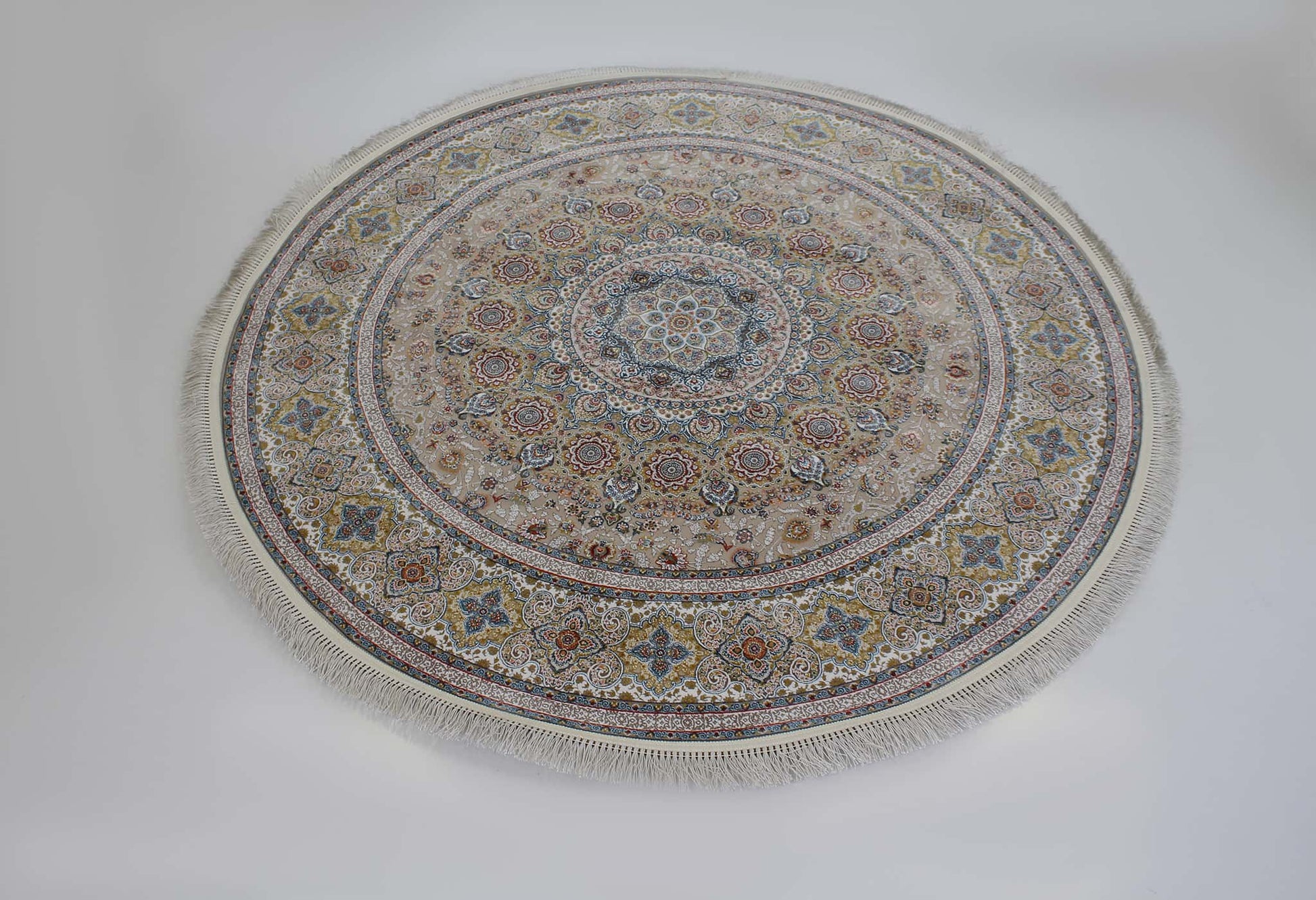 Zartosht 5300 Beige Round Rug - Australian Rugs