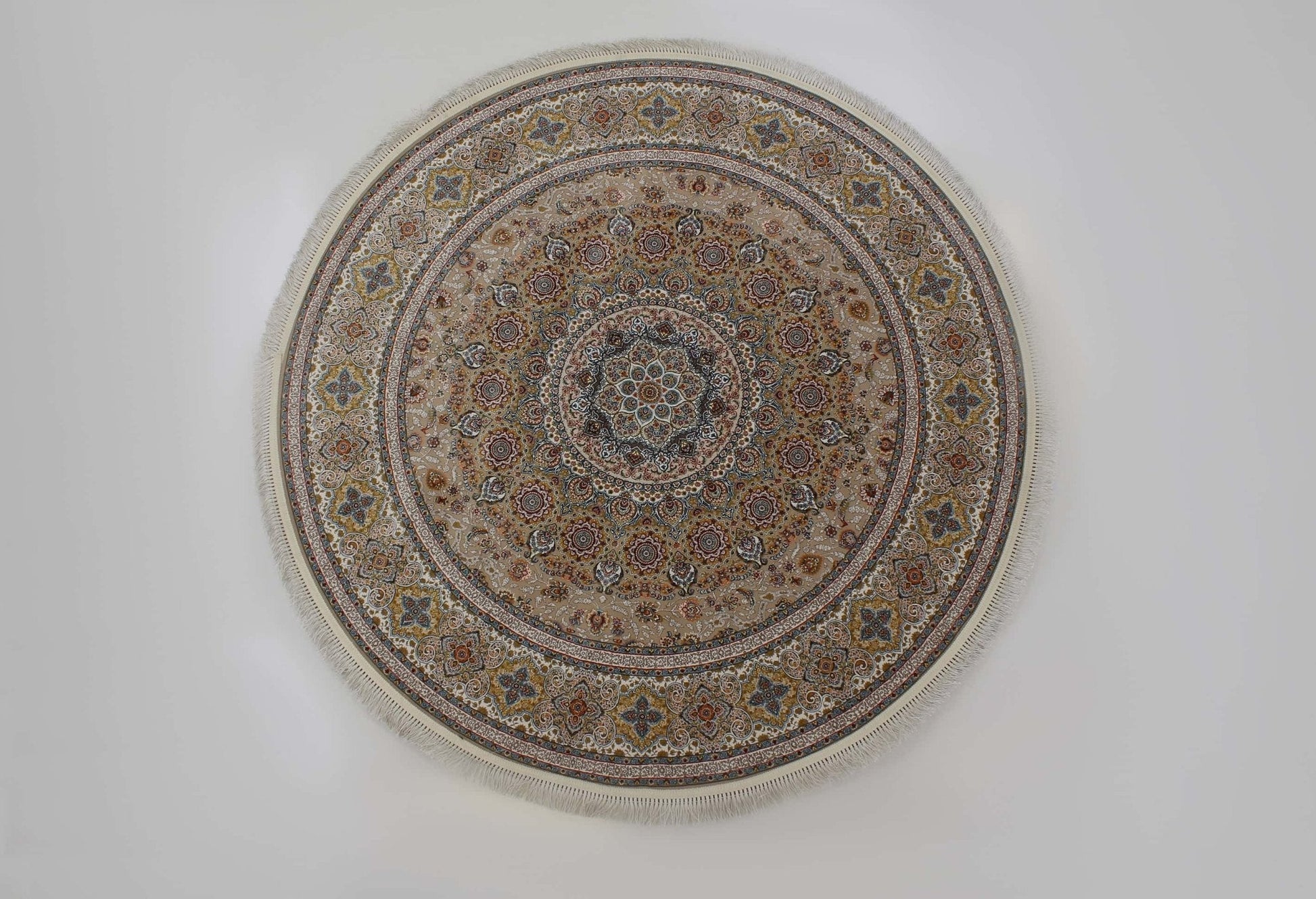 Zartosht 5300 Beige Round Rug - Australian Rugs