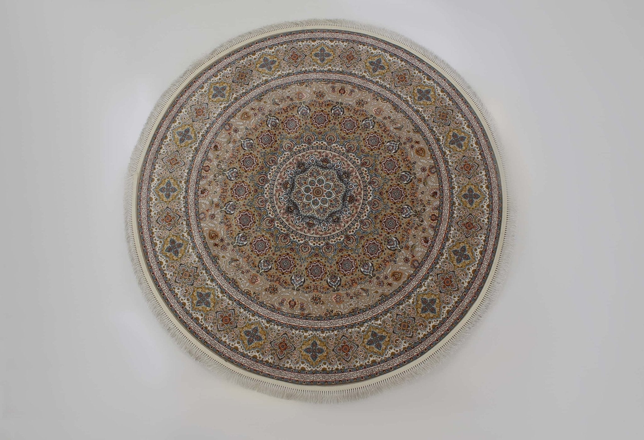 Zartosht 5300 Beige Round Rug - Australian Rugs
