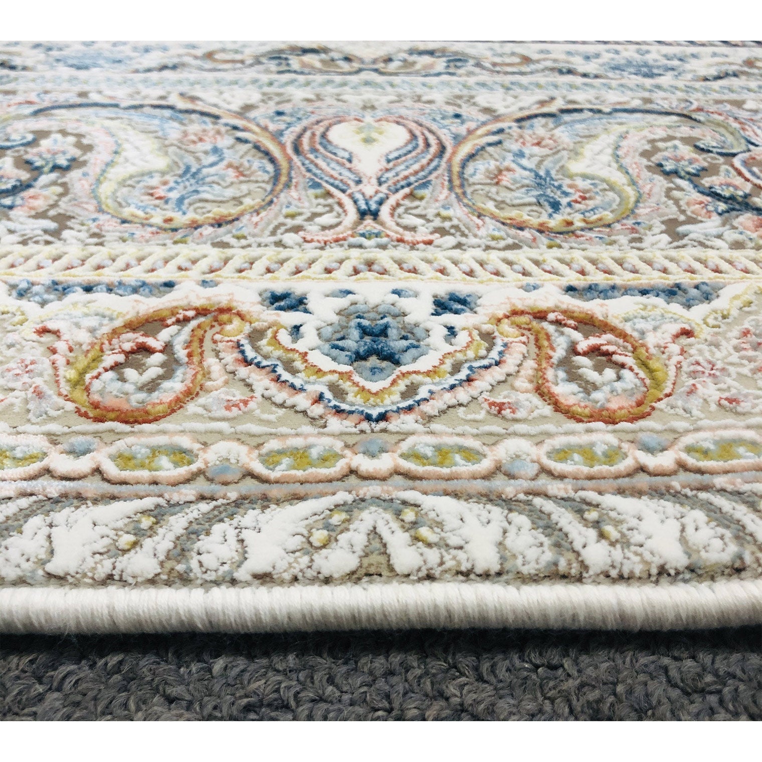 Zartosht 5333 Cream Round Rug - Australian Rugs