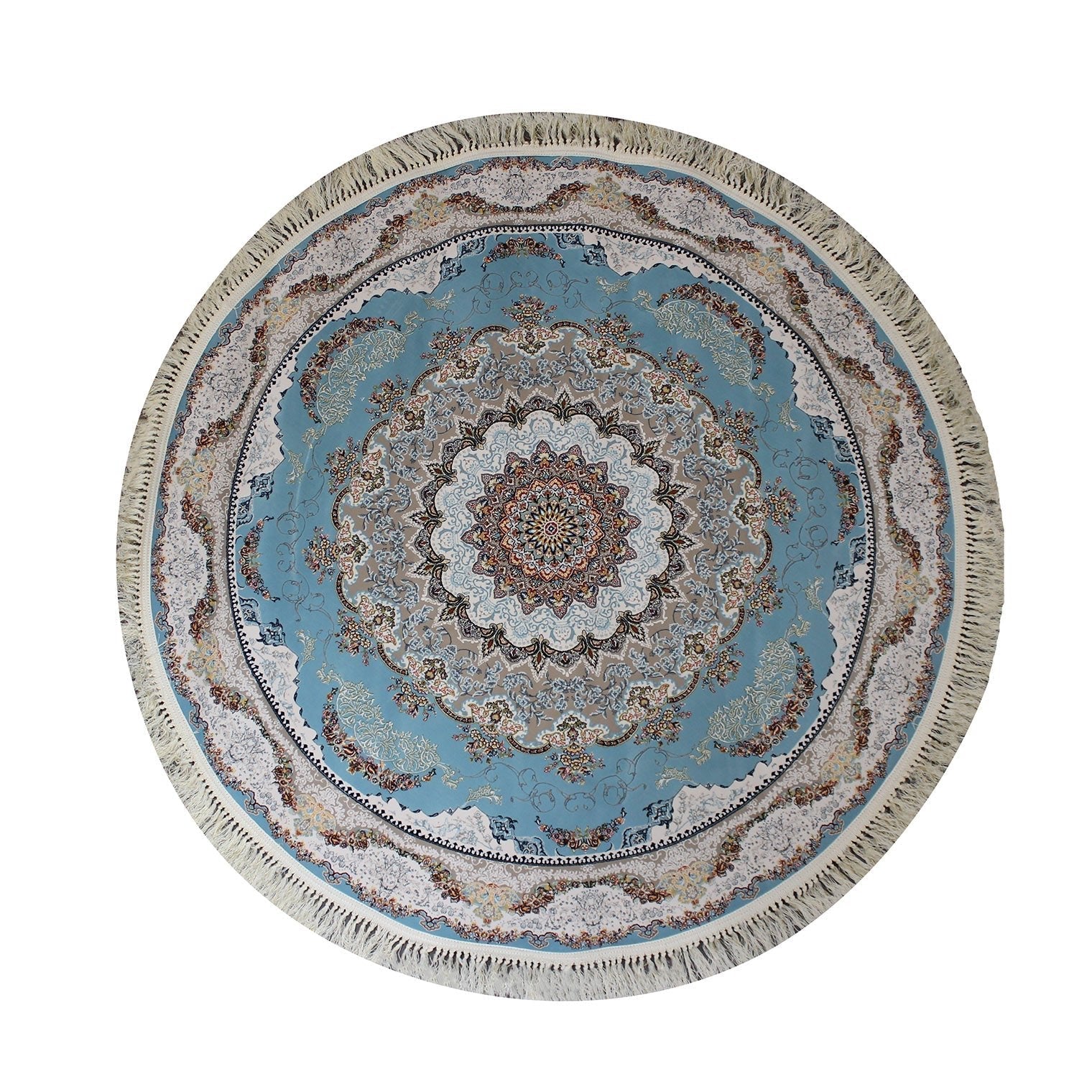 Zartosht 5511 Blue Round Rug - Australian Rugs