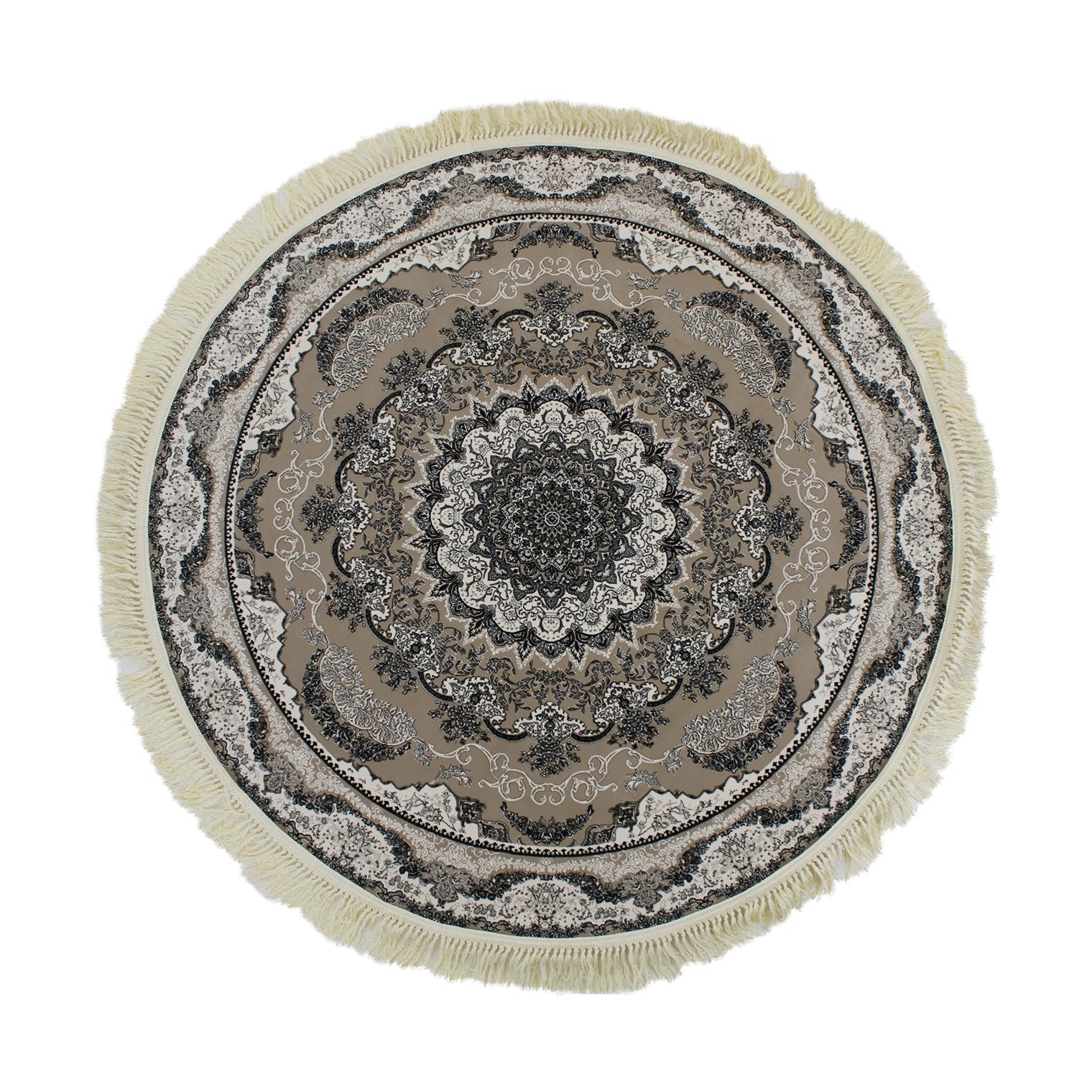 Zartosht 5511 Grey Round Rug - Australian Rugs