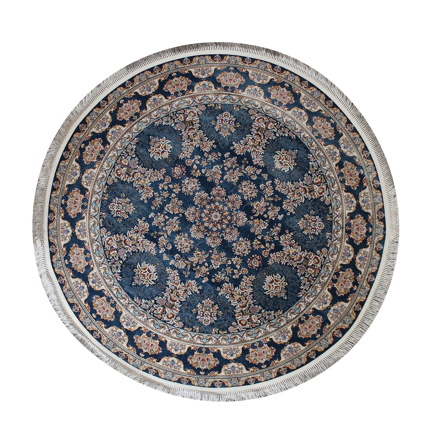 Zartosht 5750 Marin Blue Round Rug - Australian Rugs