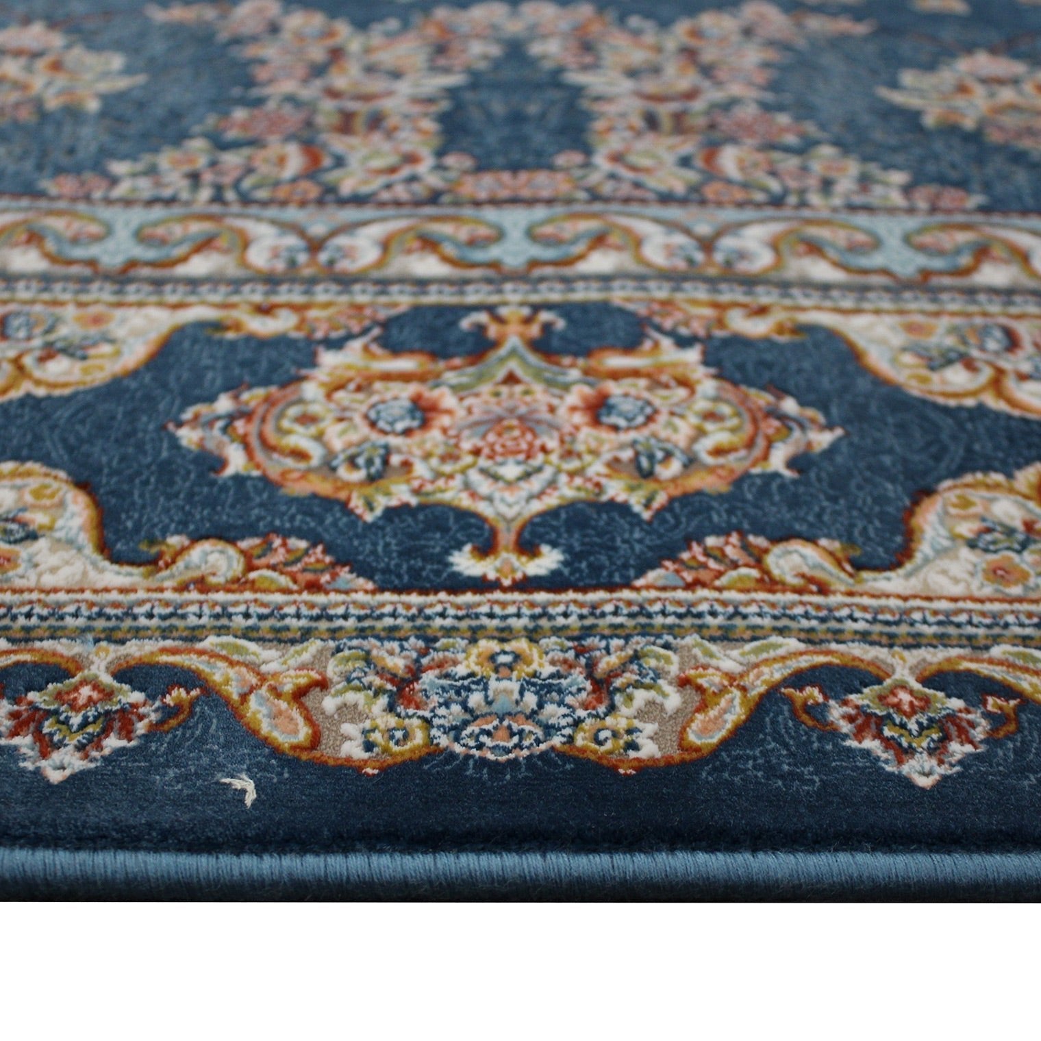 Zartosht 5750 Marin Blue Round Rug - Australian Rugs