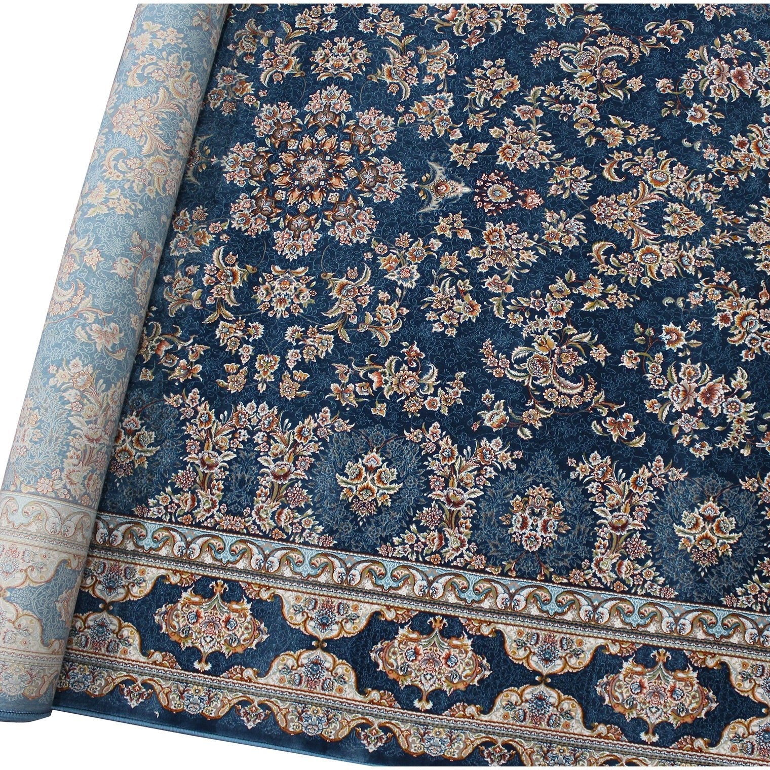 Zartosht 5750 Marin Blue Round Rug - Australian Rugs