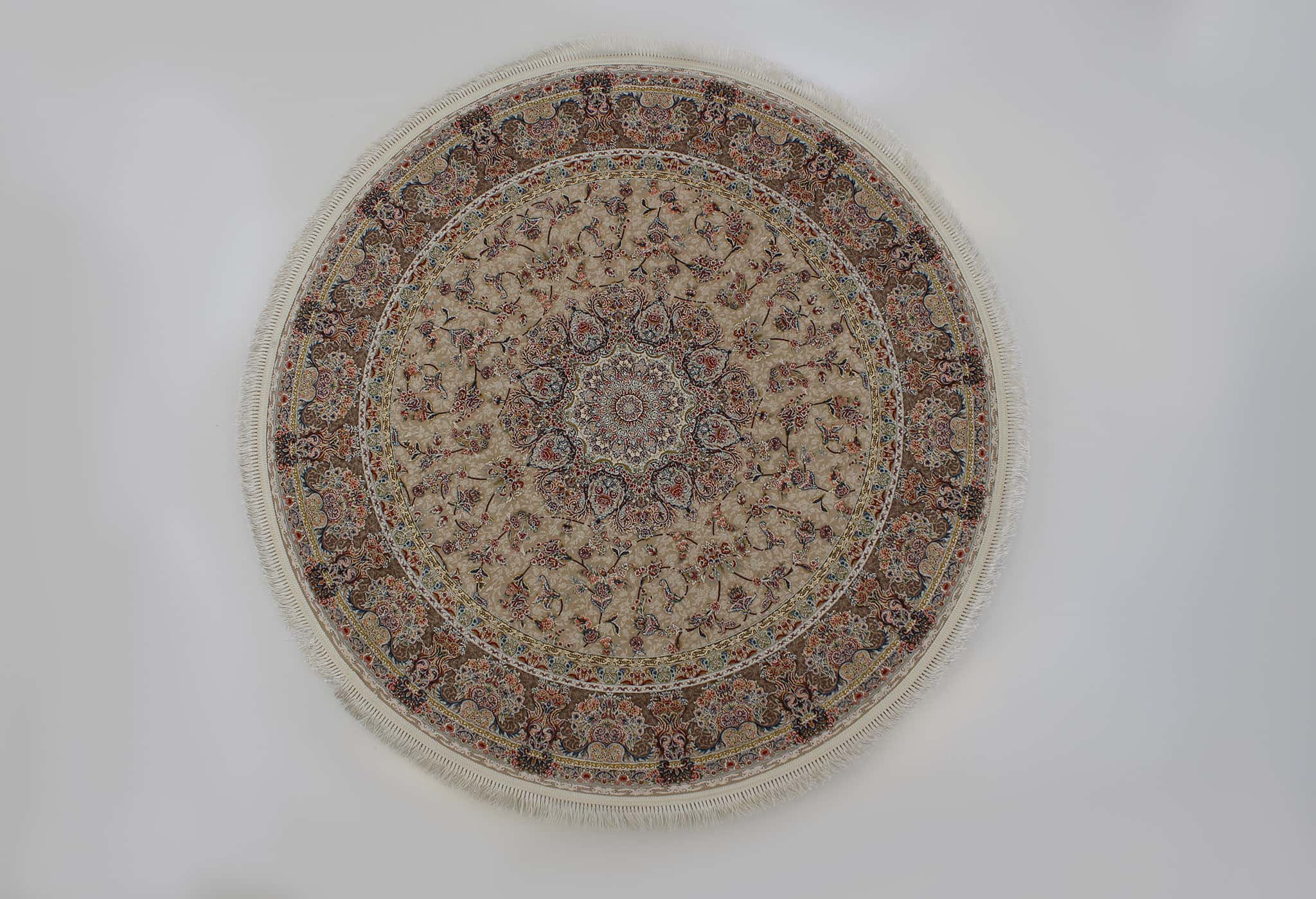 Zartosht 5858 Beige Round Rug - Australian Rugs