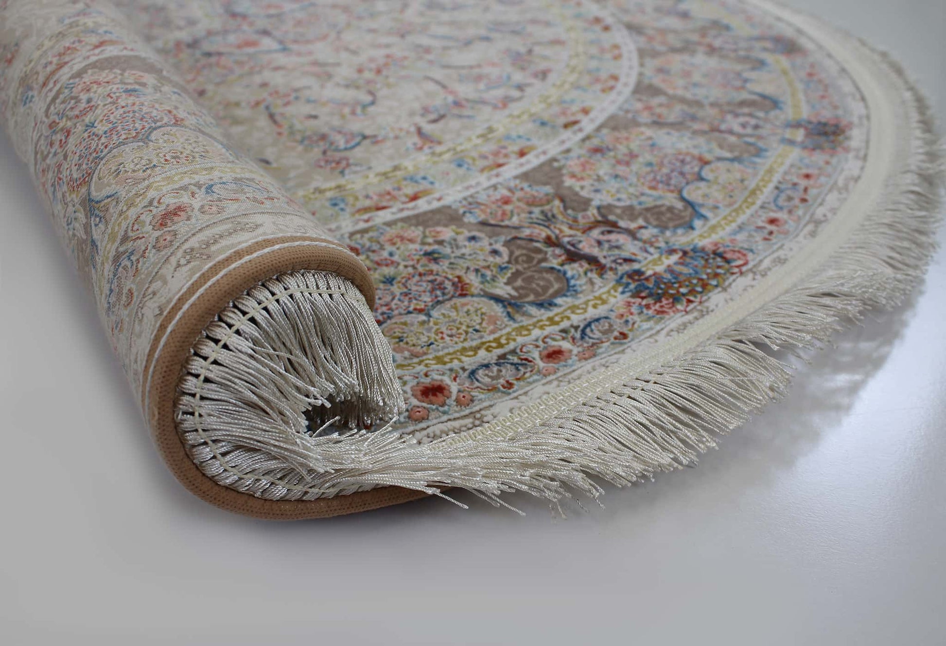 Zartosht 5858 Beige Round Rug - Australian Rugs