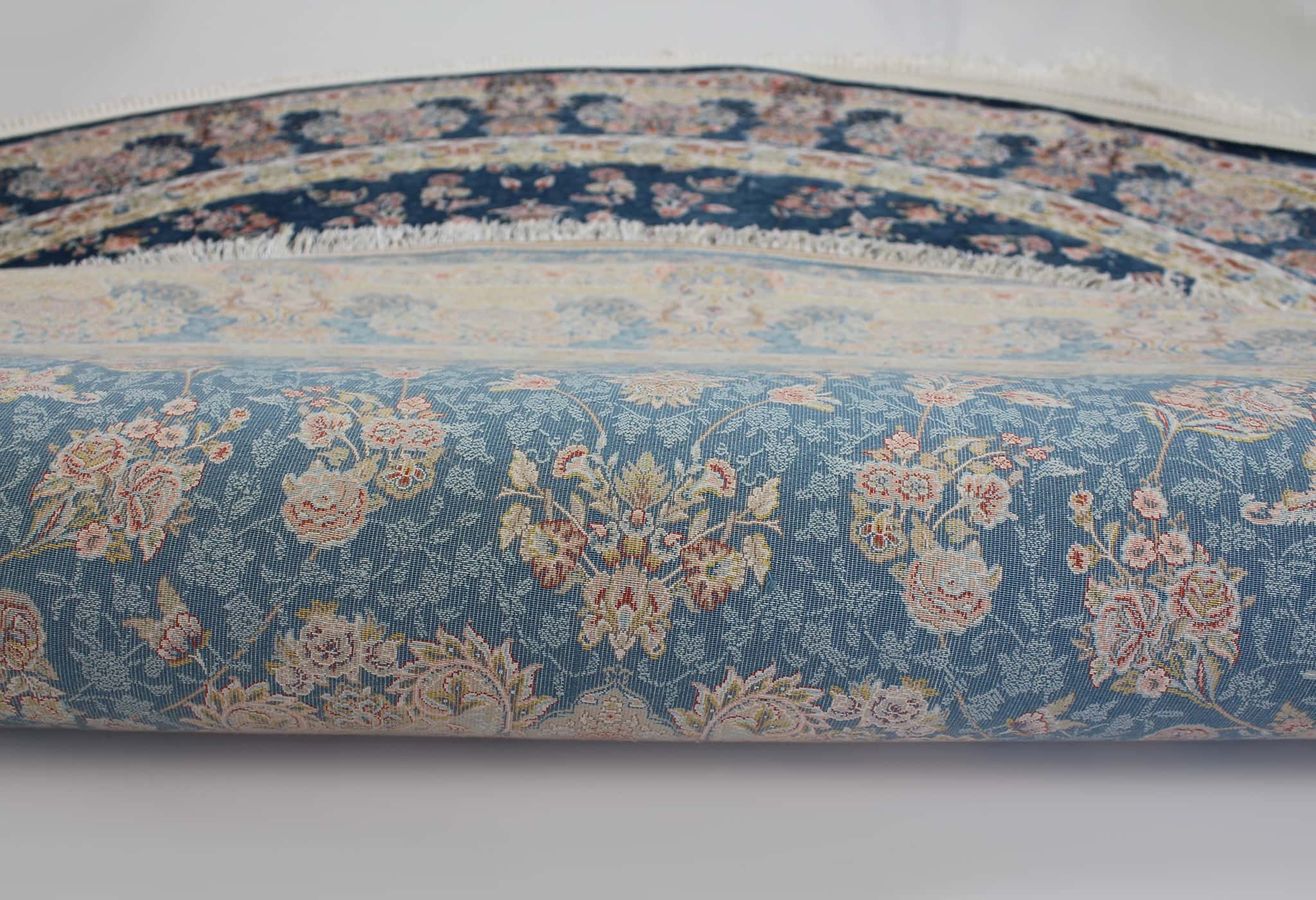 Zartosht 5858 Marin Blue Round Rug - Australian Rugs