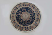 Zartosht 5858 Marin Blue Round Rug - Australian Rugs